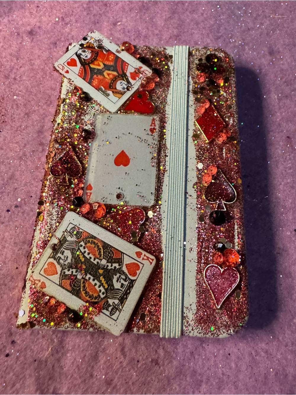 Vegas themed journal with Elastic Band